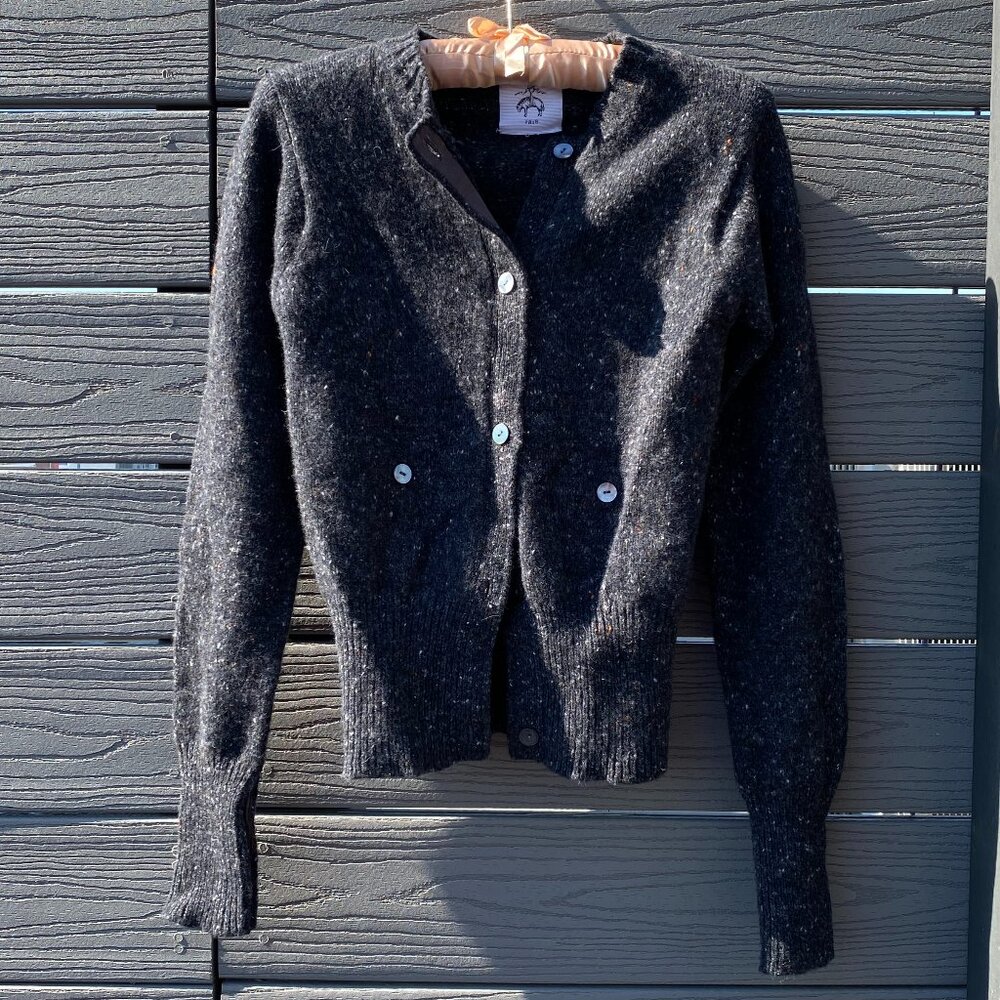Thom Browne - Black Fleece | Wool Cardigan Sweater